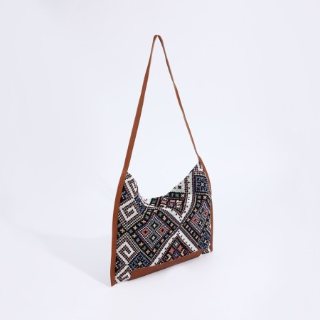 Shopper bag on magnet, brown color-1