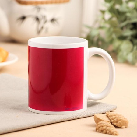 Sublimation mug "Instanced" girl, 320 ml, with application-2