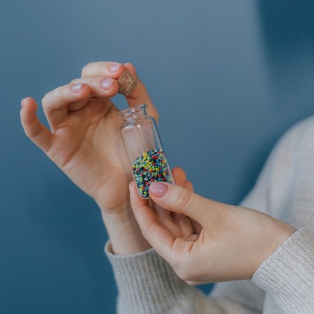 Jars for storing beads d = 3 × 7.3 cm, 5 pcs-5