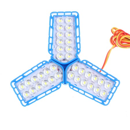 Camping lamp, 6 W, SMD 2835, cable L-1.5 m, with a clamp from 12 V, 12 x 5 cm