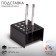 Standing for handles and pencils 20 pcs., 10 × 9.5 × 6 cm, 2 mm, black color, in a protective film