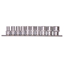 Набор торцевых головок STELS 13600, 1/2", шестигранные, CrV, 10-22 мм, 10 шт.