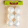 Figure for crafts and decoration "Ball" set 6 pcs., Size 1 pcs: 6 cm