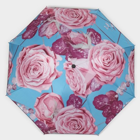 Mechanical “Roses” umbrella, eponge, 4 additions, 8 knitting needles, r = 48 cm, color mix-11