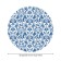 Tables on the table “Birds from Gzhel”, round, oxford, elastic band, size 120x120 cm, diameter 75-100 cm