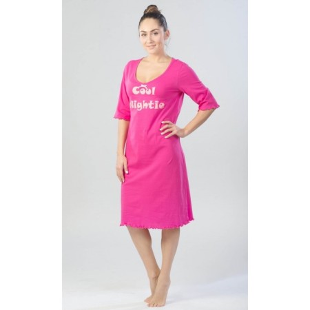 Night shirt female Cool Night, size 50, Fuchsia color-1