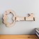 Decorative tree hooks "Key" 12x23.5x3 cm