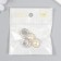Decor for creativity Metal "Pearl in lace" set of 4 pcs 1.8x1.8x0.5 cm