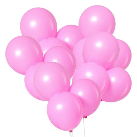 Latex ball 10 ", pastel, set of 5 pcs., Pink color-1