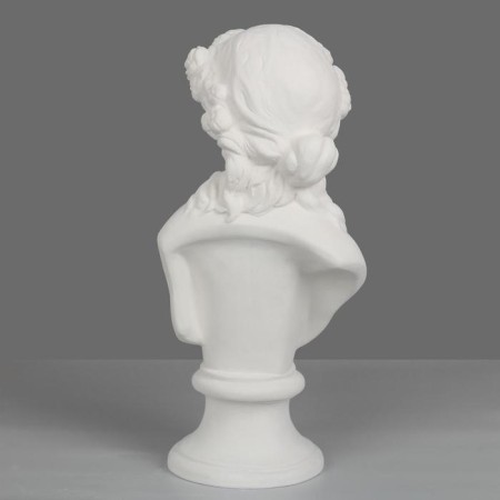 Гипсовая фигура Бюст Флоры, 17.5 х 17 х 40 см-2