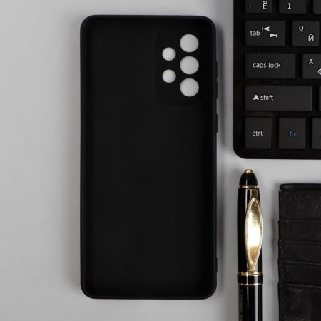 Czech for Samsung Galaxy A73, silicone, matte, black-1