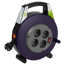 The extension cord of the power era BPX-4E-3X1-10M in a closed housing with a grounding with a circuit breaker of 4 sockets 10 m 3x1mm2 10a 10a 10a