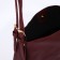 Button bag bag, burgundy color