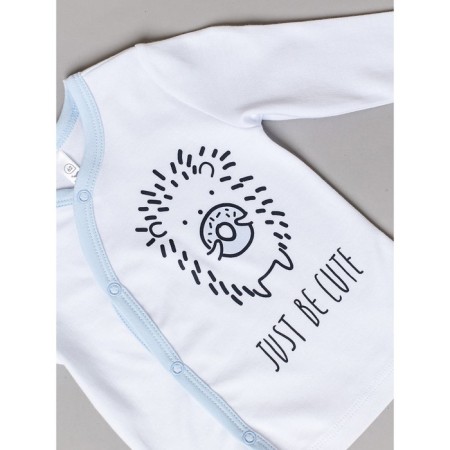 Batik buttons blouse, height 68 cm, white color-1