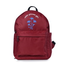 Youth backpack, synthetic fabric, 260x345x120 cm, Bordeaux