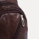 Male sling bag, artificial leather, headphone opening, brown color