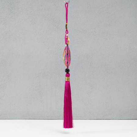 Suspension Textile "Butterfly" bright pink 2x6.5x27 cm-1