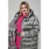 Female coat, size 66, gray color