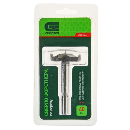 Drill Drill Woods "Sibrtekh", 40 mm, cylindrical shank-1