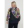 Female blouse, size 72, dark blue color
