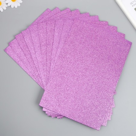 Foamiran glitter Magic 4 Hobby 2 mm cent. light lilac, 20x30 cm-1