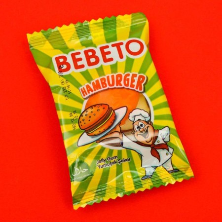 Chewing marmalade Bebeto Fast Food, 3 taste, assorted, 25 g