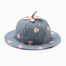 Panama for Minaku Girls with hearts, blue color, rr 48