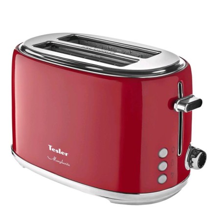 Toster Tesler TT-255 Red, 900 W, 2 toasts, 6 frying modes, defrosting, red