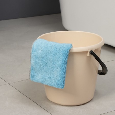 Raccoon rag, 250 g/m², 50 × 30 cm, microfiber, with overlock, 1 pc, color of blue-3