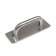 Door handle, stainless steel color, 200x65 mm