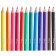Colored pencils in a tube, 12 colors, trihedral, Minnie Mouse and Unicorn