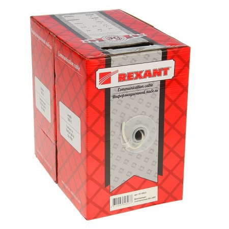 Rexant UTP cable, 2 pairs, 24 AWG, CAT5E, 305 m, 01-0023-1