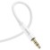 Hoco UPA19, Jack 3.5 mm (M) - Lightning, 1 m, nylon, silver cable