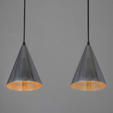 Lamp Bayerlux suspension Bayerlux 2he14 40W chrome d = 16, h = 20+60 cm-2