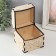 Casket-Cub for painting "Curls" 10.7x10.7x10.7 cm, plywood 6mm