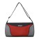 Sports bag with lightning, long belt, black/red color