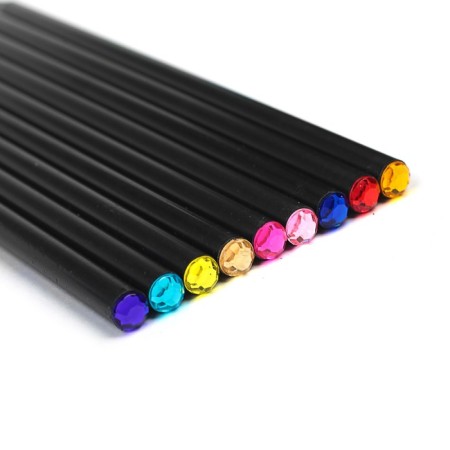 Pencil Blackographic hardness of the HB, the body is black, sharpened, with an Acrylic Straza, mix-5