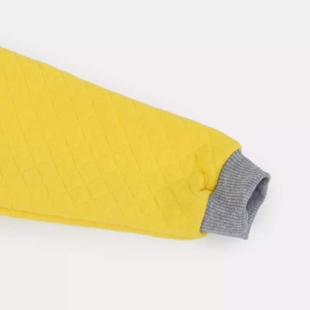Combineson children's insulated tops "Capitane", height 62 cm, color gray/yellow-9
