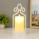 Spinker "candle on the candlestick" LED from batteries 3haaa white 11x11x25 cm Risalux