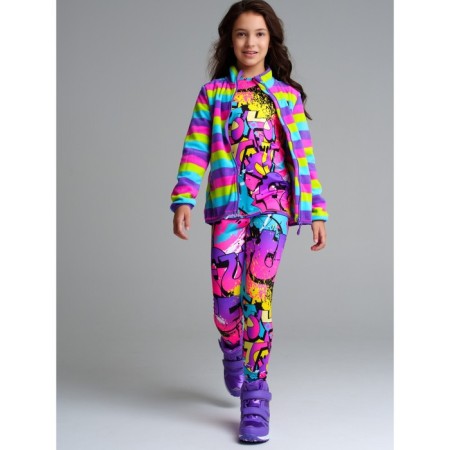 Thermal complex for girls: trousers, sweatshirt, height 170 cm-3