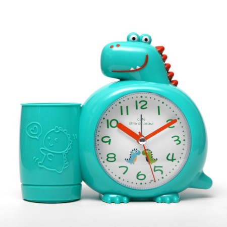 The alarm clock "Dinosaur", with a pencil, discrete move, 1aa, 15 x 5 x 13.5 cm