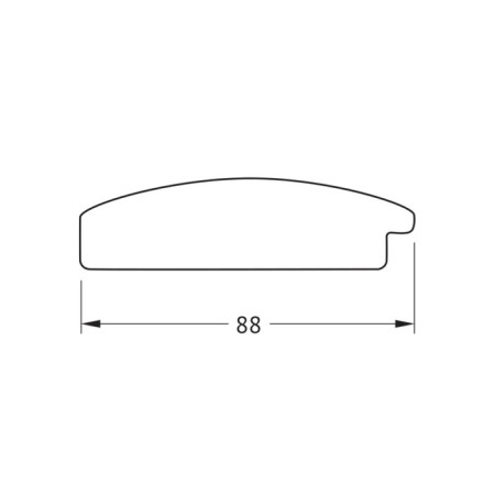 Mirror in the baguette frame, silver chain mail 88 mm, 67x67 cm-3