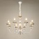 Venice chandelier 8he14 40W white-gold 87x87x97 cm