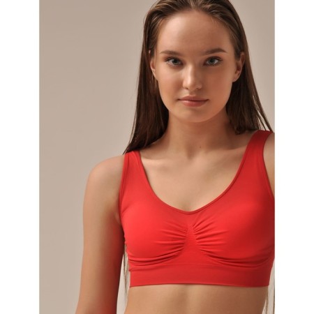 TOP Female Shaper with Cup SPALLA LARGA, size XL, Merlot color-2
