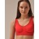 TOP Female Shaper with Cup SPALLA LARGA, size XL, Merlot color