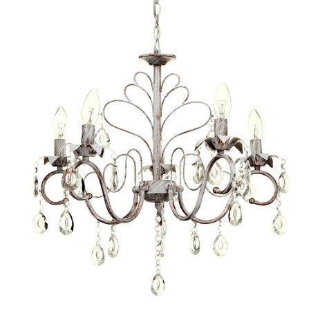 Frederick chandelier 5x40W E14 white+gold 58x58x65 cm Bayerlux-1
