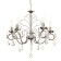 Frederick chandelier 5x40W E14 white+gold 58x58x65 cm Bayerlux