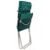 Swess chair, mattress + pillow, dark green color