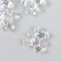 Busina for creativity plastic "Bear 3D Transparent mother of pearl" 3x1.5x3.2 cm
