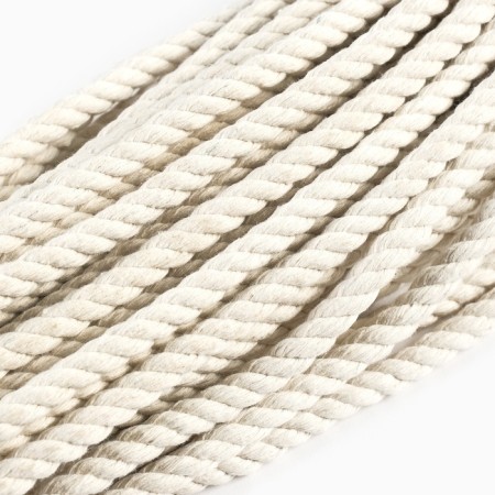 Cotton rope 8 mm (20 m) white, motor-5